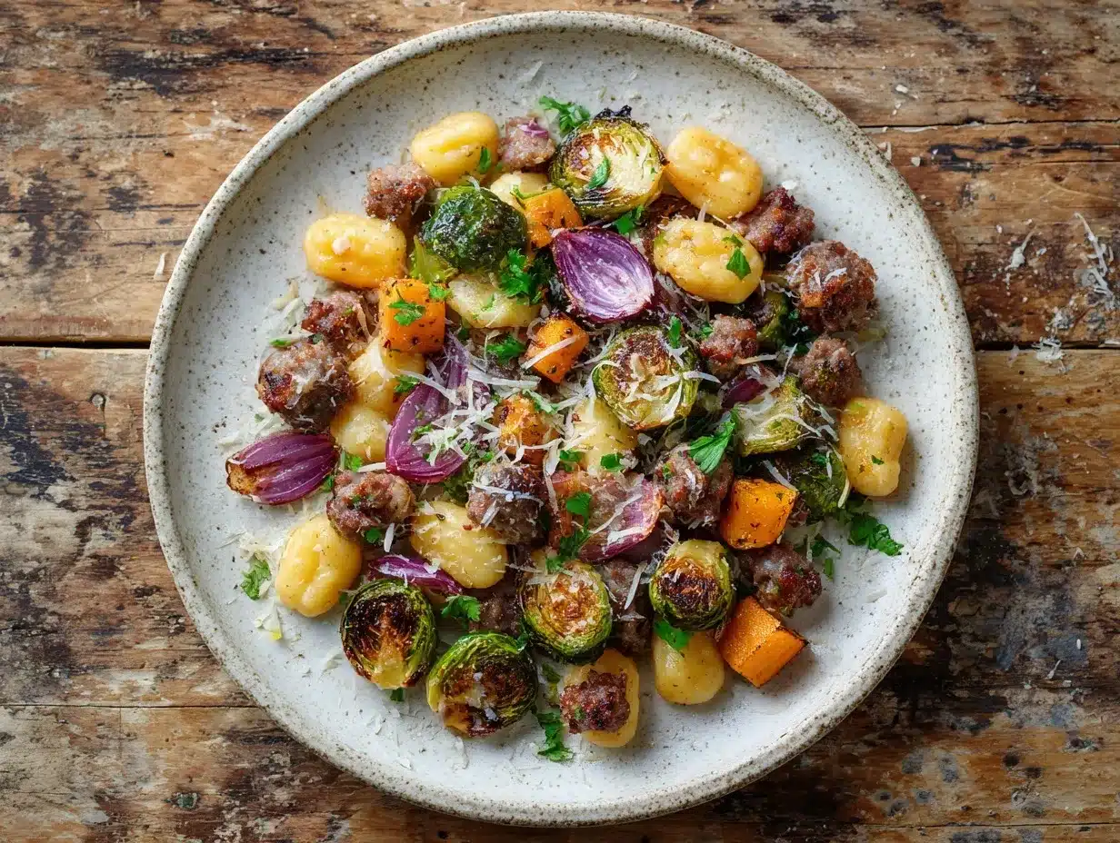 sheet pan gnocchi preparation steps