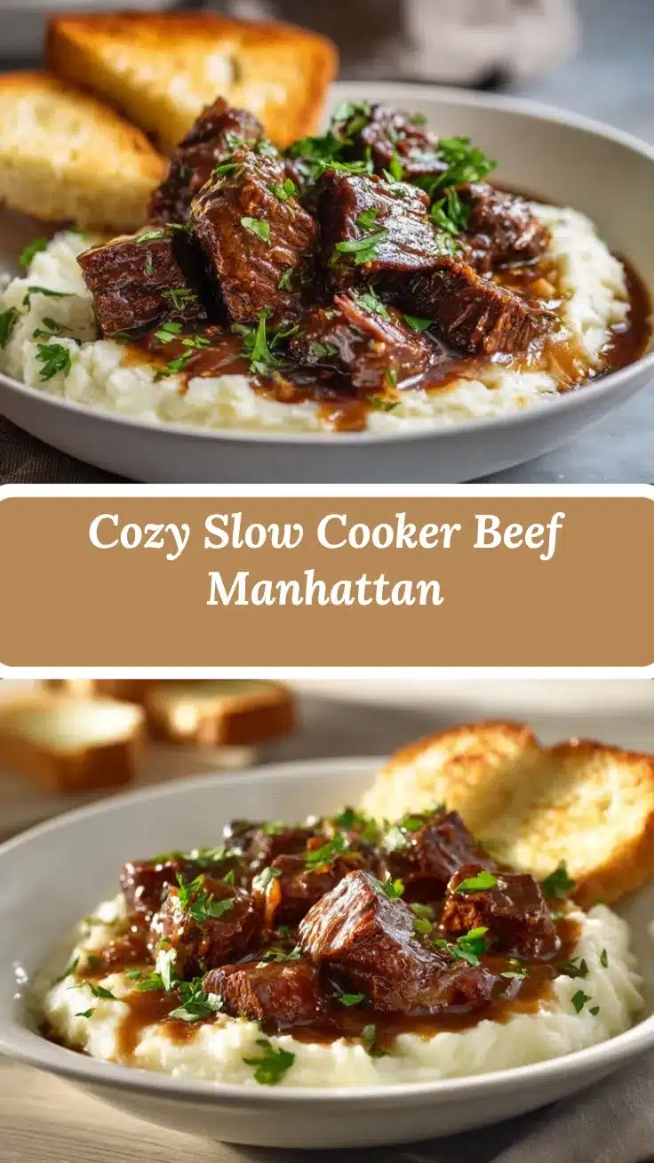 Slow Cooker Beef Manhattan recipe