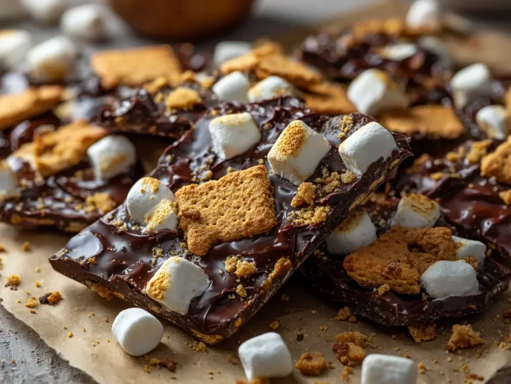 Smores Bark Recipe - featured image