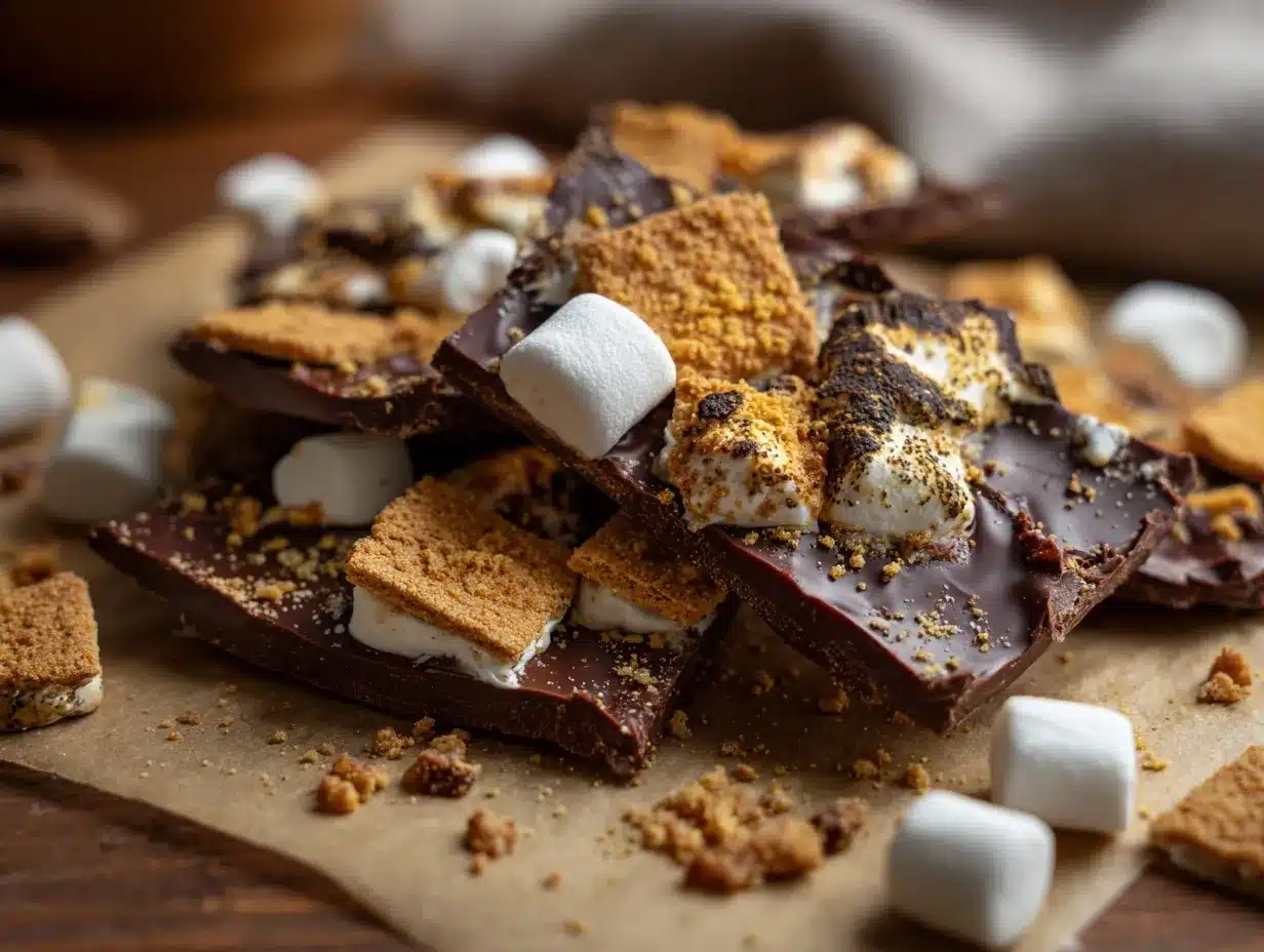 Smores Bark Recipe preparation steps