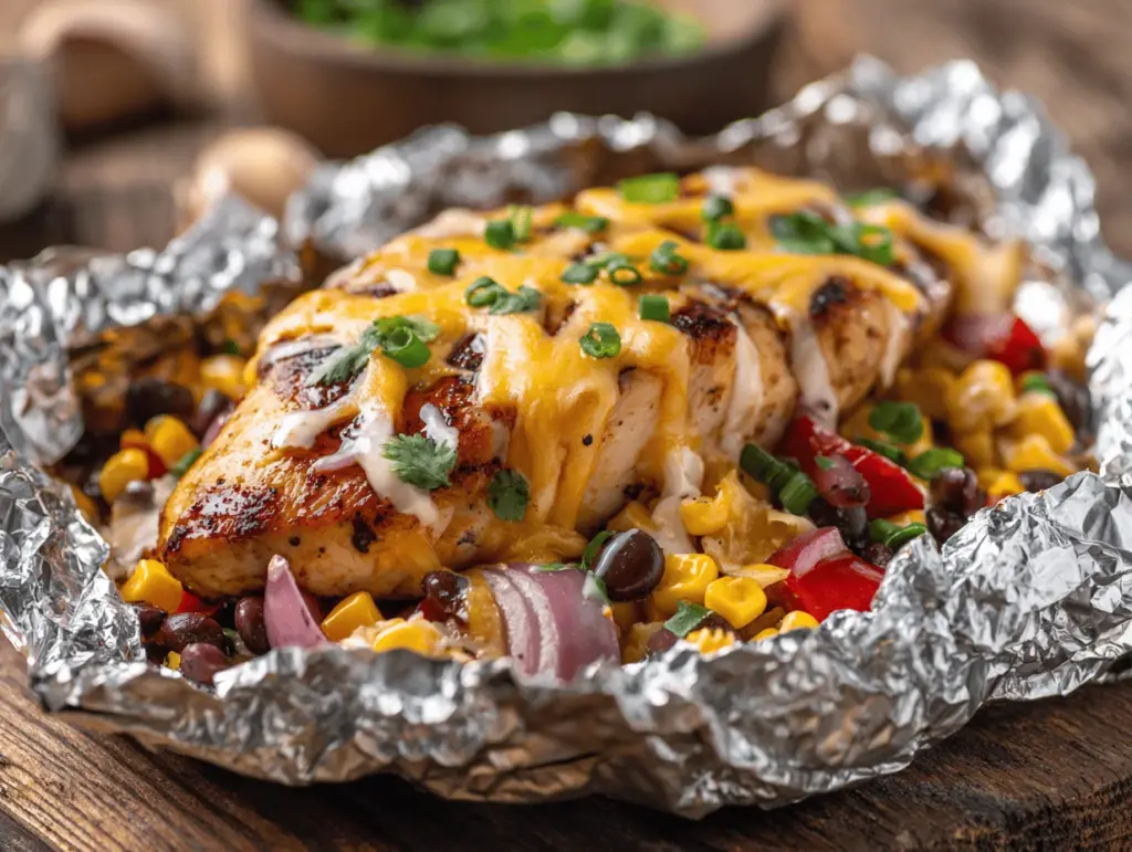 Southwest BBQ chicken foil packets - featured image