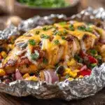 Southwest BBQ chicken foil packets - featured image