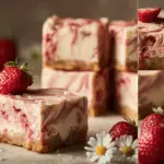 strawberry brownies - featured image