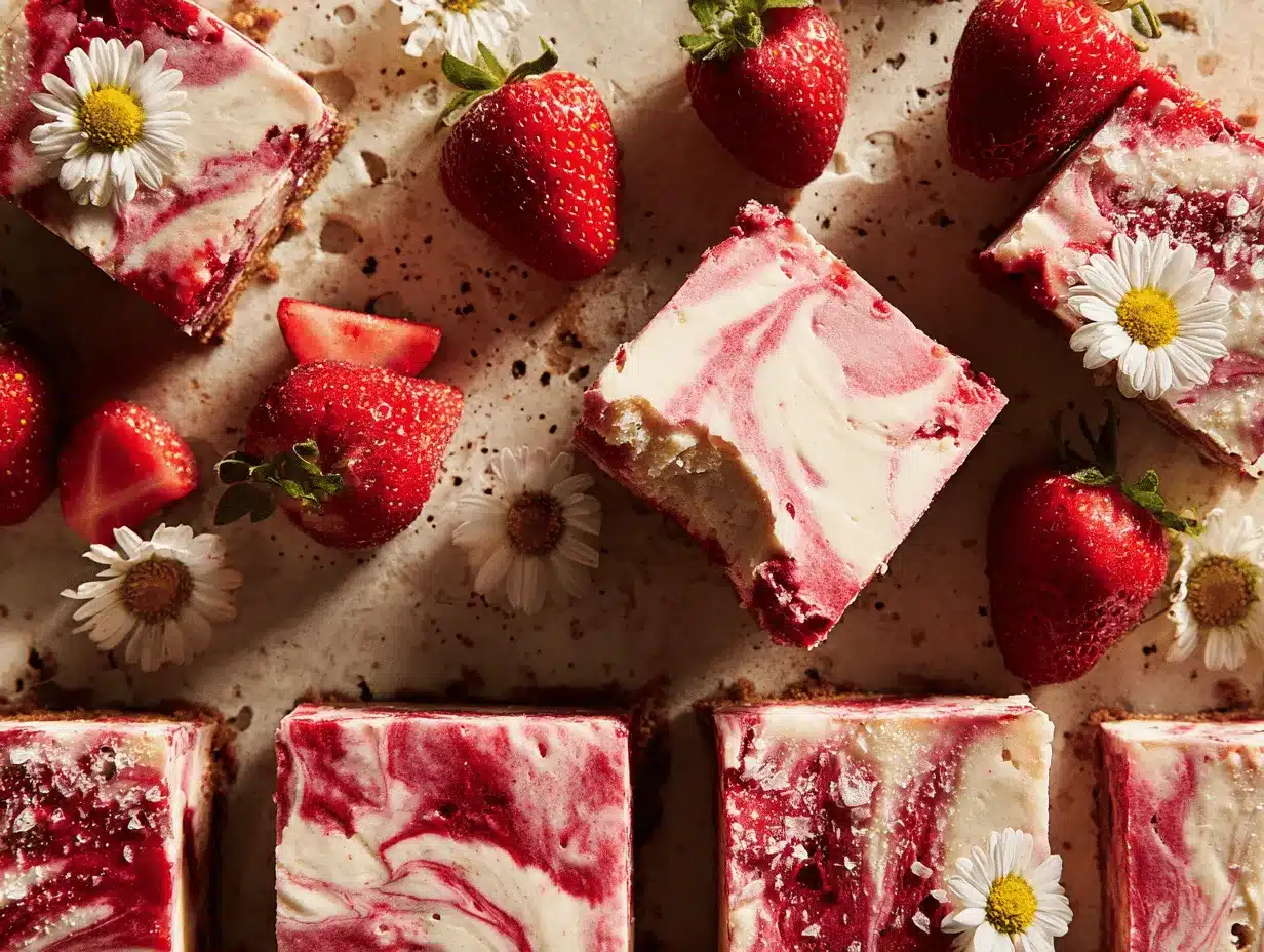strawberry brownies preparation steps