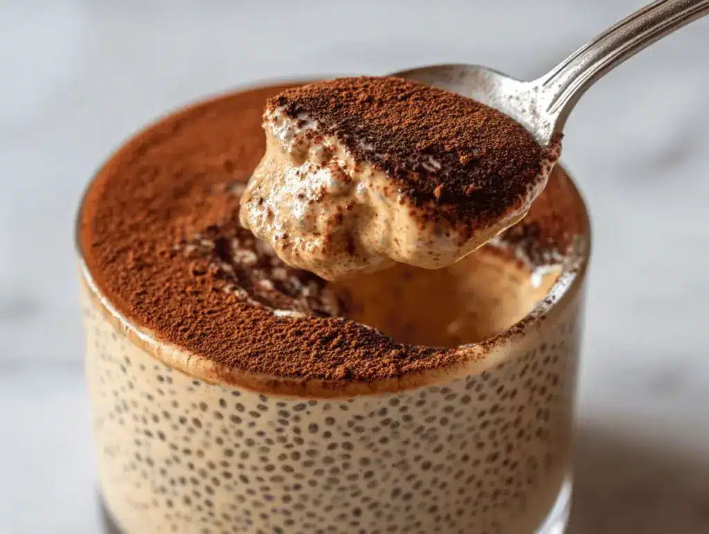 tiramisu chia pudding - featured image