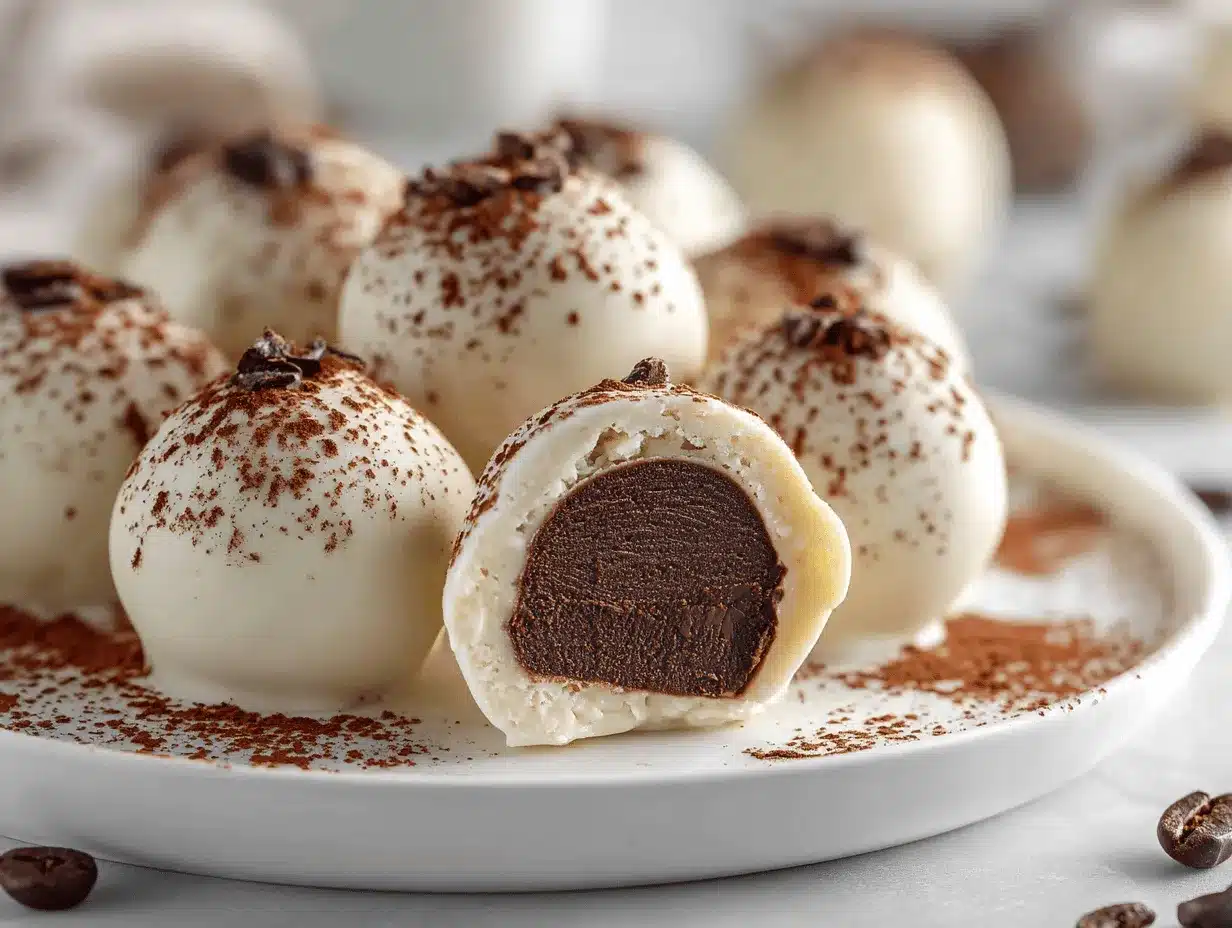 tiramisu truffles preparation steps