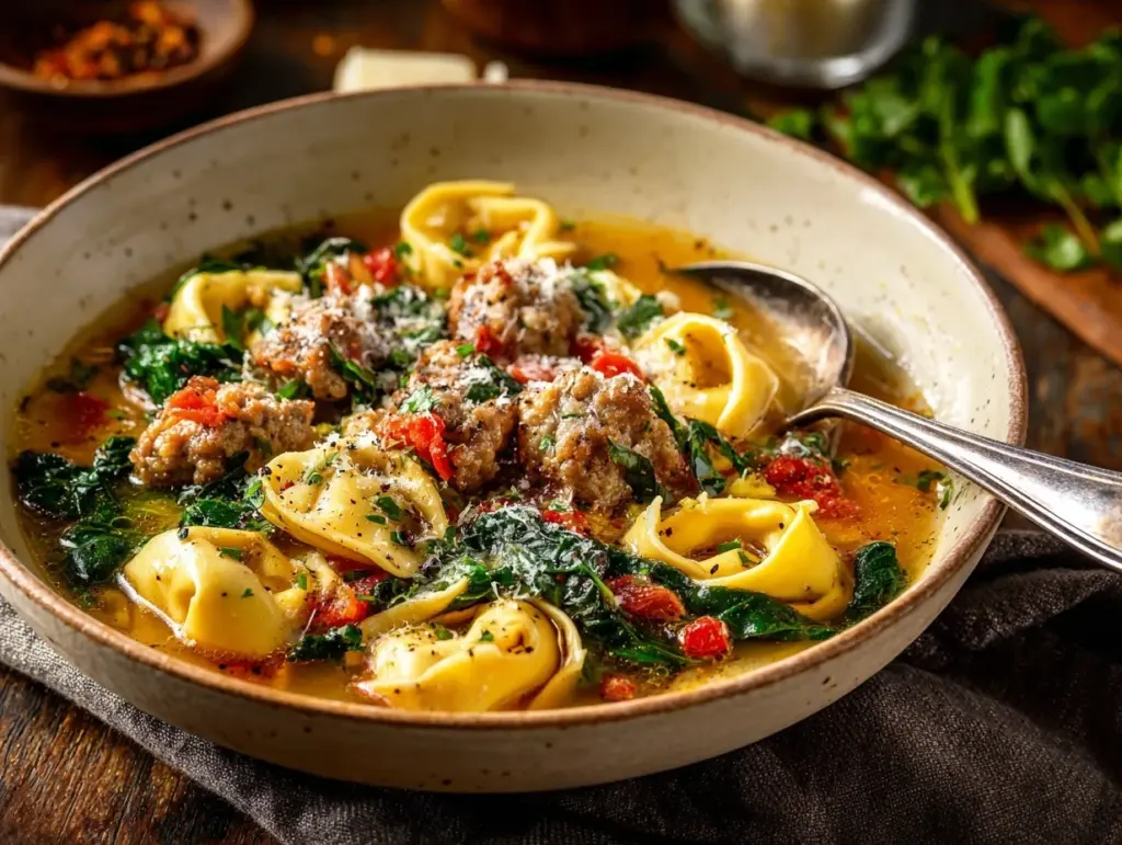 tortellini sausage soup - featured image