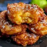 air fryer apple fritters - featured image