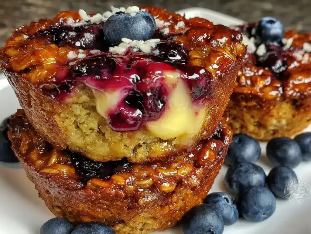 blueberry banana oatmeal cups - featured image