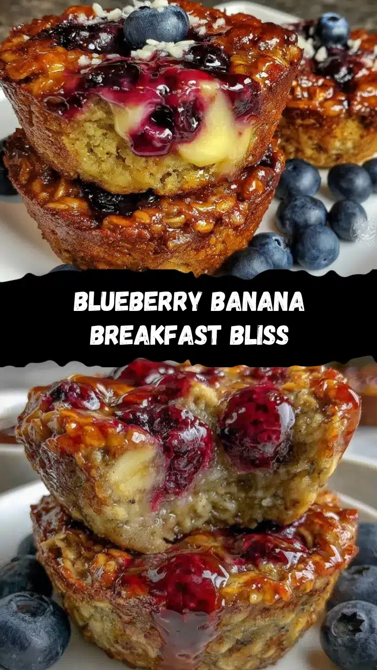 blueberry banana oatmeal cups recipe