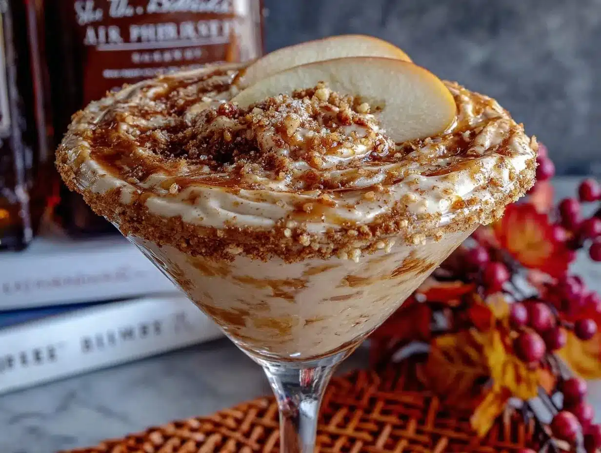 Caramel Apple Pie Martini preparation steps