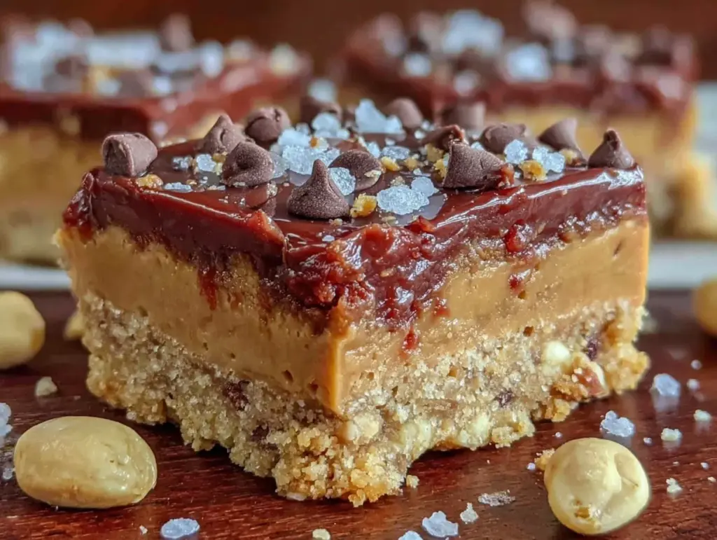 caramel chocolate crunch bars - featured image
