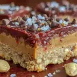caramel chocolate crunch bars - featured image