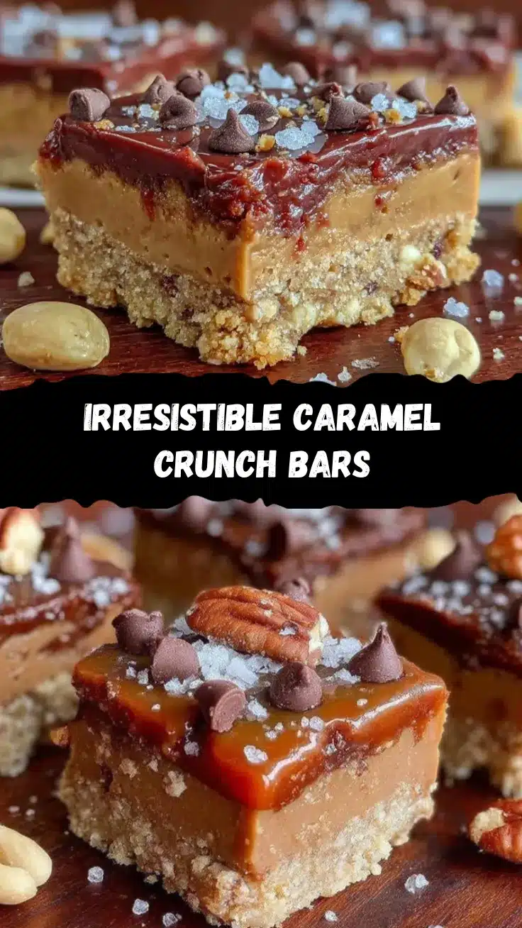caramel chocolate crunch bars recipe