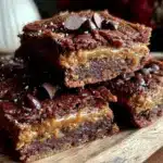 chocolate pumpkin brownies - featured image