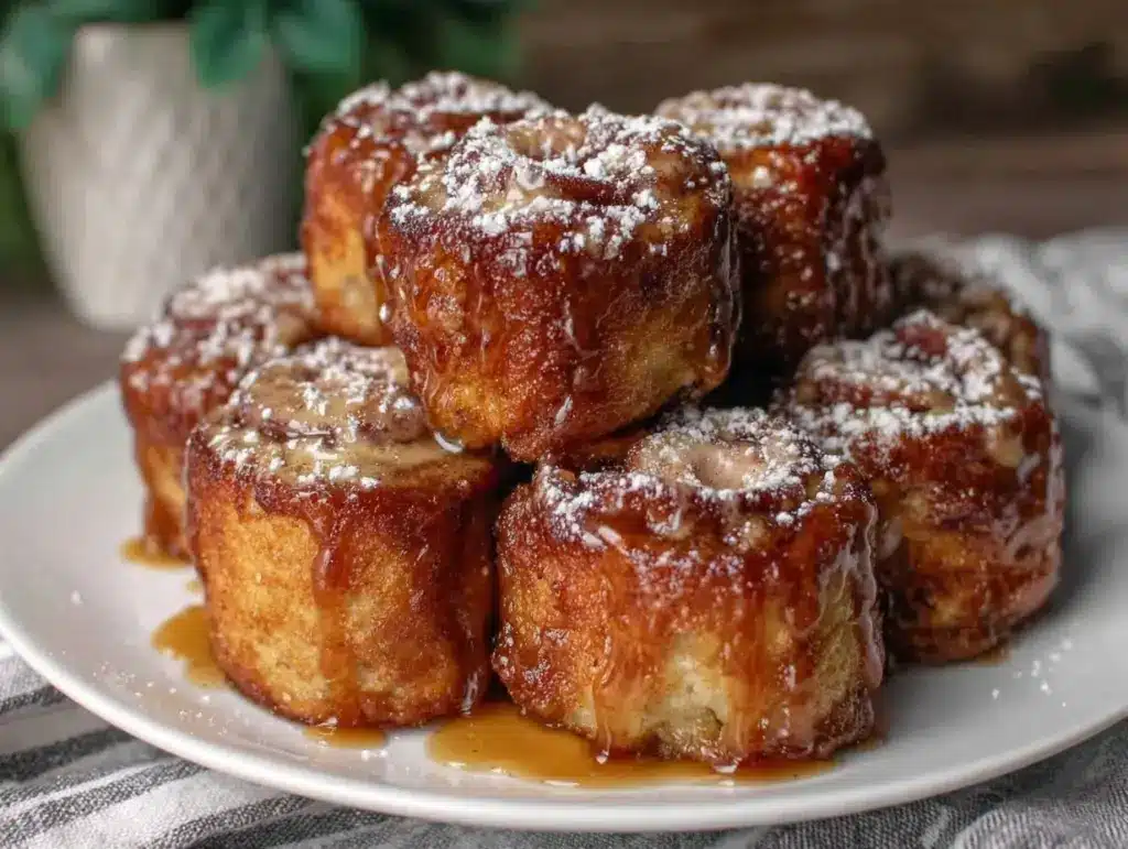 Cinnamon Roll French Toast Bites - featured image