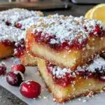 cranberry lemon bars - featured image