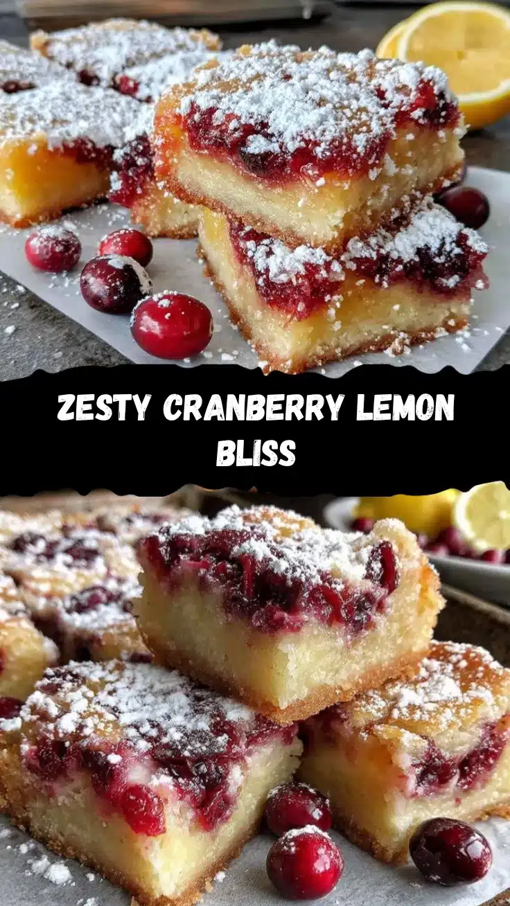 cranberry lemon bars recipe