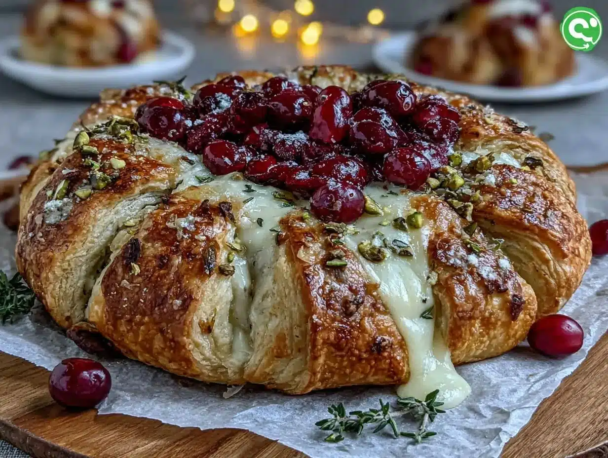 cranberry puff pastry preparation steps