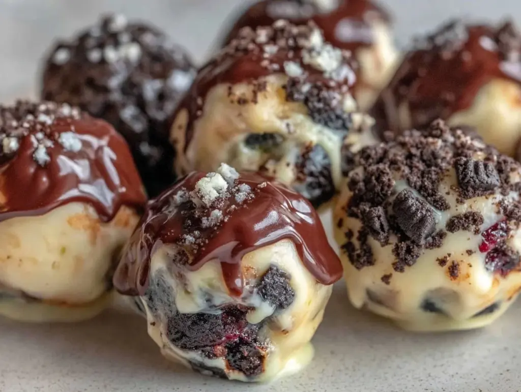 cream cheese oreo protein balls - featured image