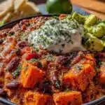 crock pot sweet potato chili - featured image