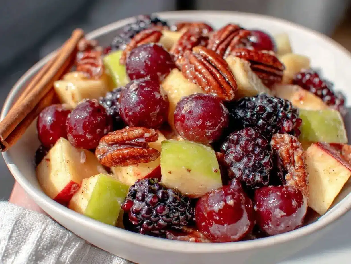 fall fruit salad preparation steps