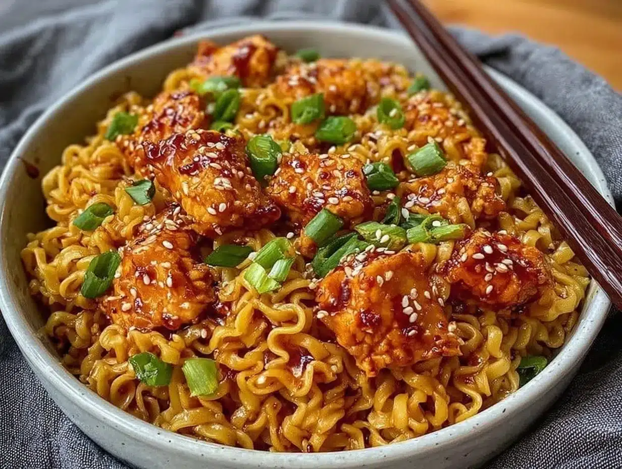 garlic chicken noodles preparation steps