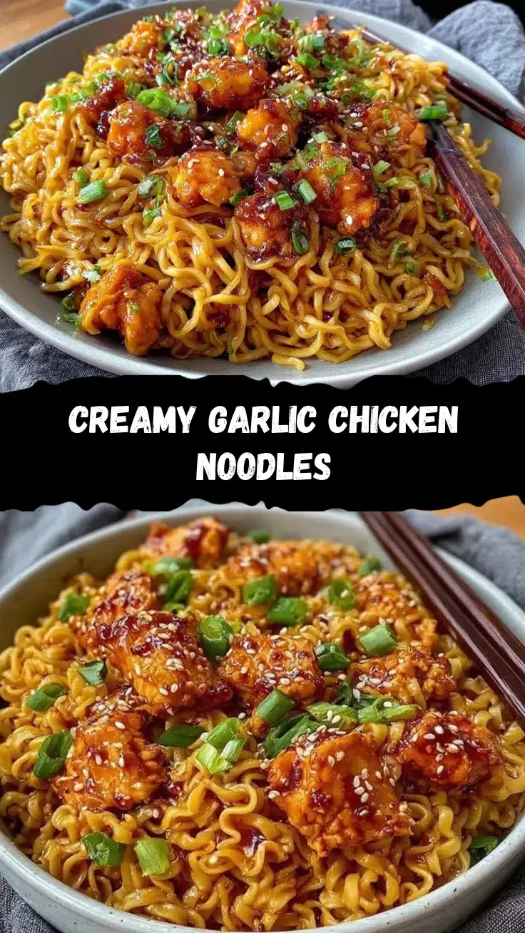garlic chicken noodles recipe