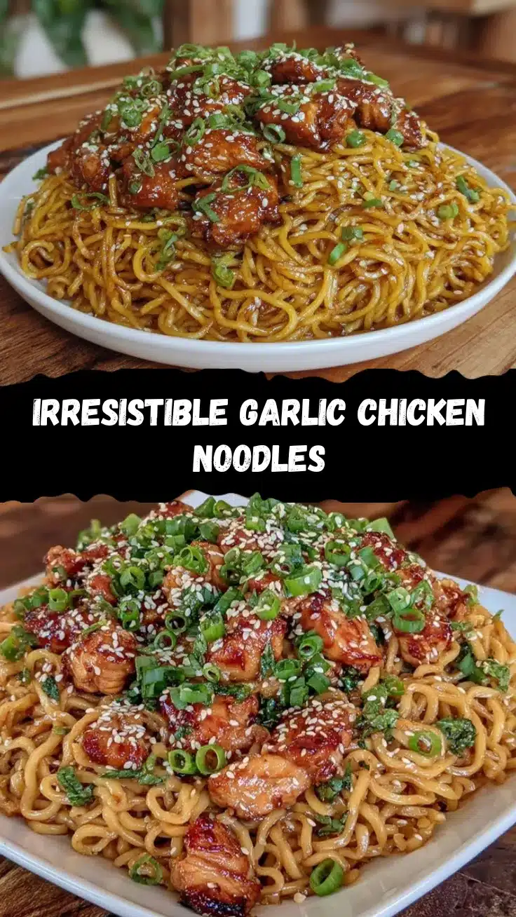 garlic chicken noodles recipe