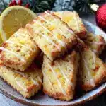 lemon glazed shortbread cookies - featured image
