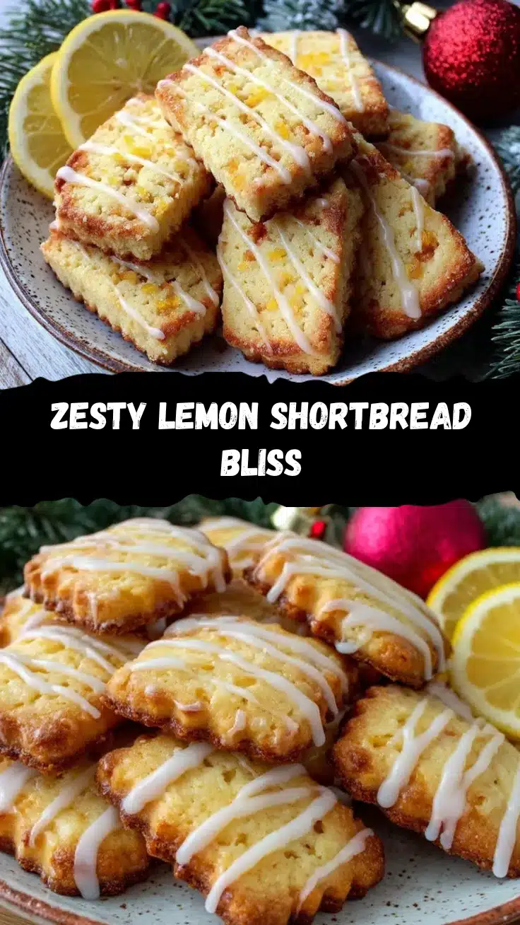 lemon glazed shortbread cookies recipe