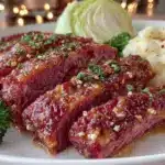 maple mustard corned beef - featured image