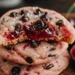 maraschino cherry chocolate chip cookies - featured image