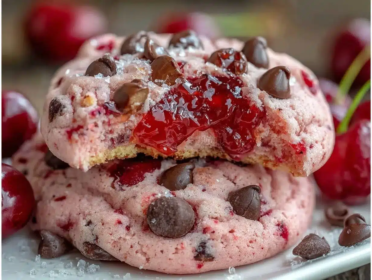 maraschino cherry chocolate chip cookies preparation steps