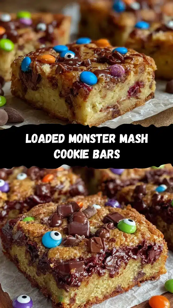 Monster Mash Cookie Bars recipe