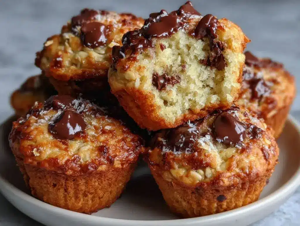 oatmeal chocolate chip muffins - featured image