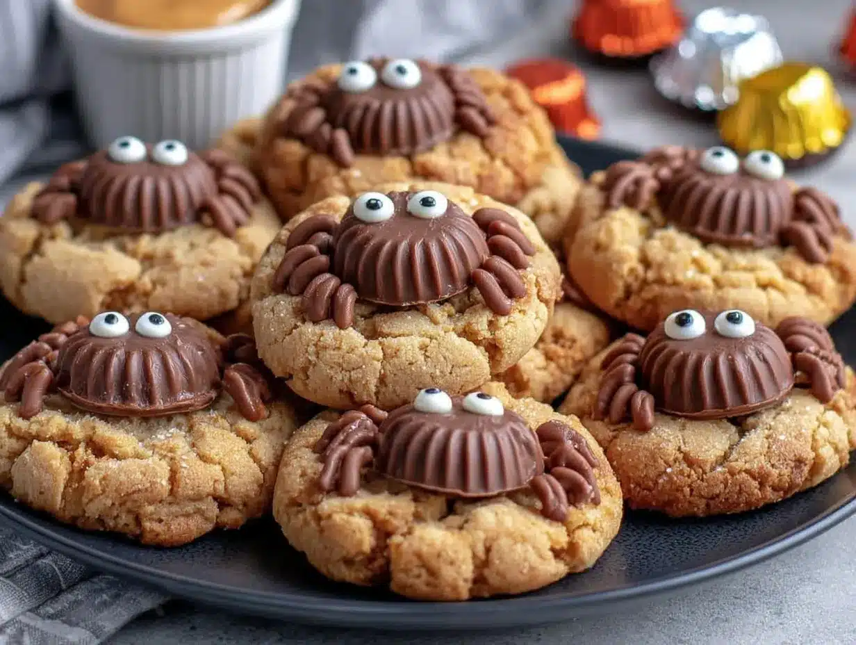peanut butter spider cookies preparation steps