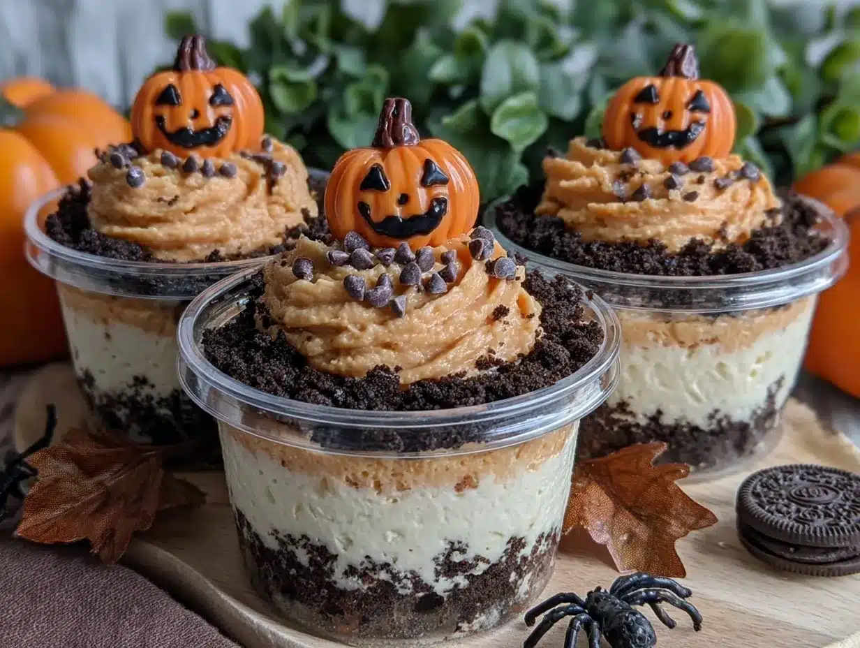 Pumpkin Patch Dirt Cups preparation steps