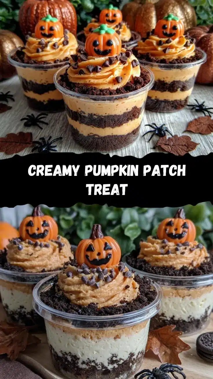 Pumpkin Patch Dirt Cups recipe
