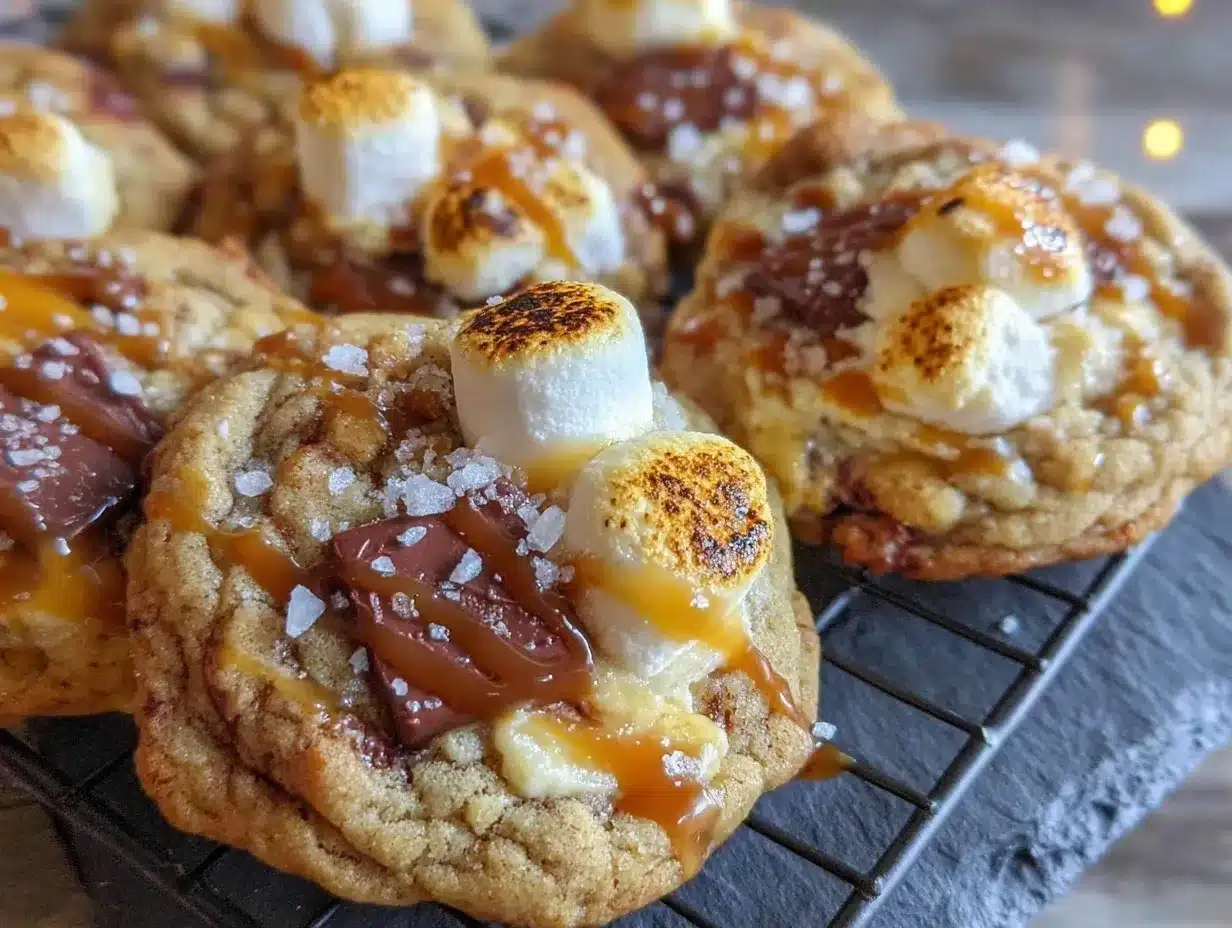 Pumpkin Smores Cookies preparation steps