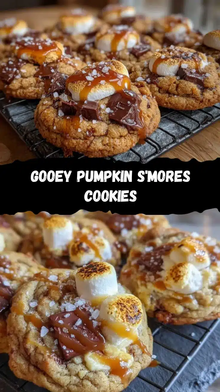 Pumpkin Smores Cookies recipe