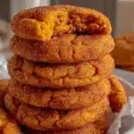 pumpkin snickerdoodle cookies - featured image