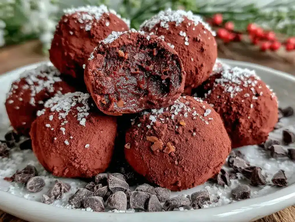 red velvet truffles - featured image