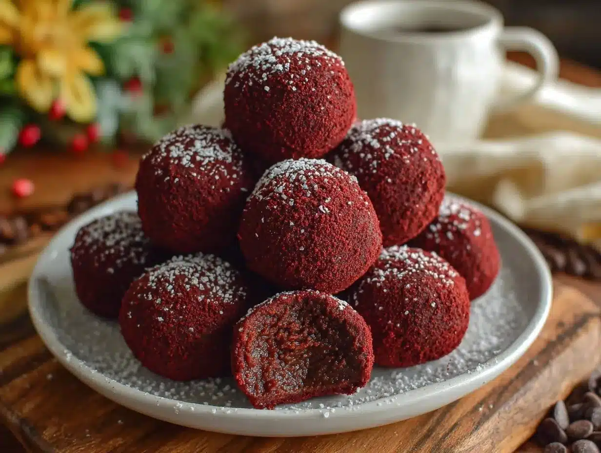 red velvet truffles preparation steps