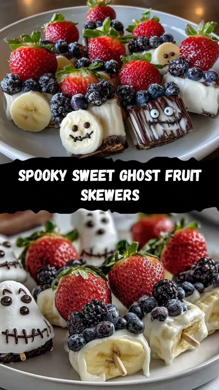 spooky ghost fruit skewers recipe