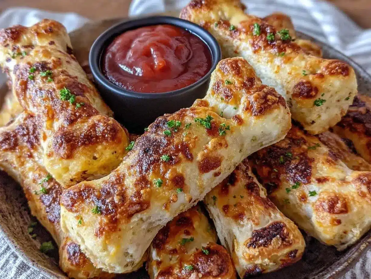 spooky Halloween breadstick bones preparation steps