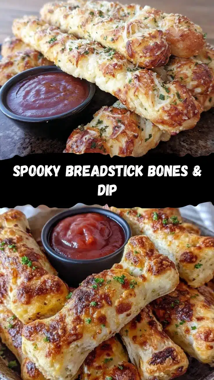 spooky Halloween breadstick bones recipe