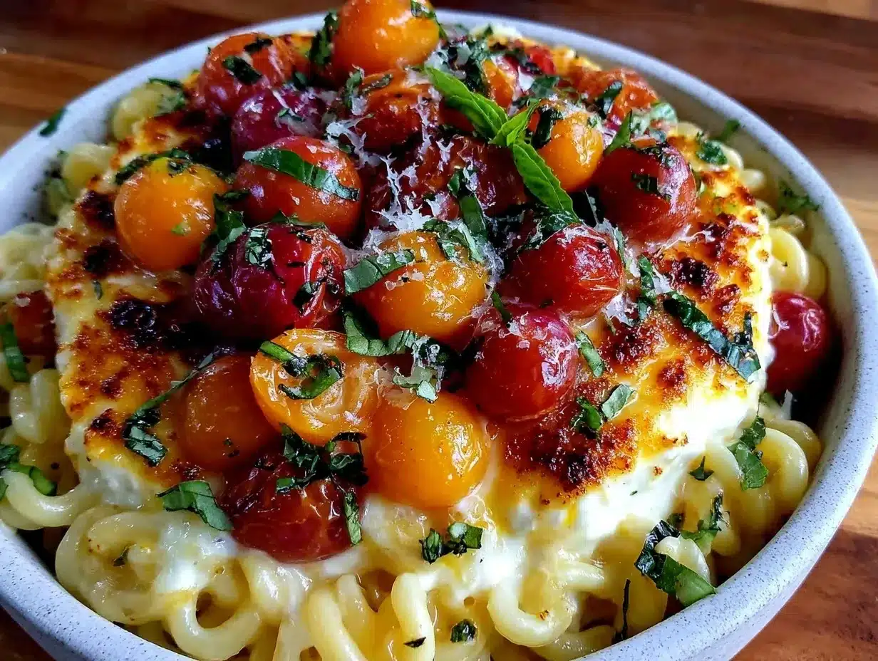 baked feta pasta preparation steps