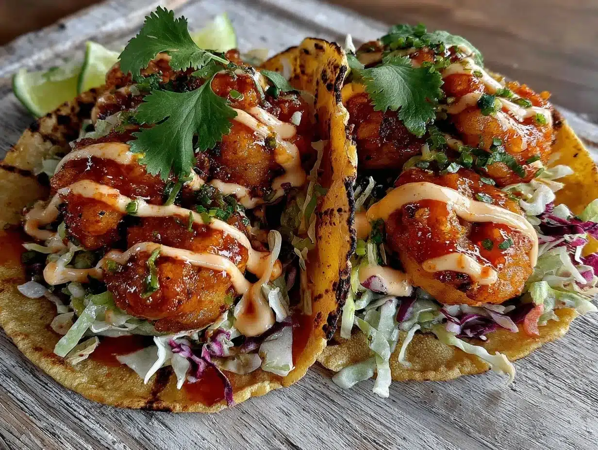 bang bang shrimp tacos preparation steps