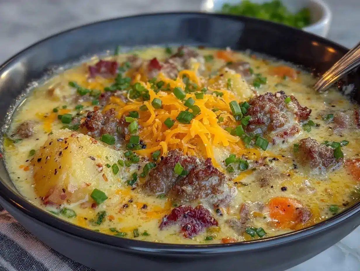 beer cheese potato soup preparation steps